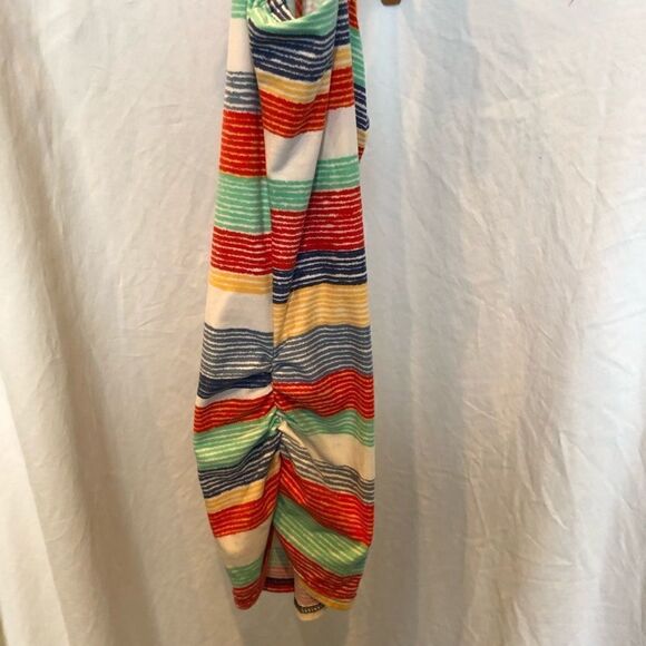 Derek Heart Tank Top White/Blue/Red/yellow stripe Medium. - Picture 6 of 7